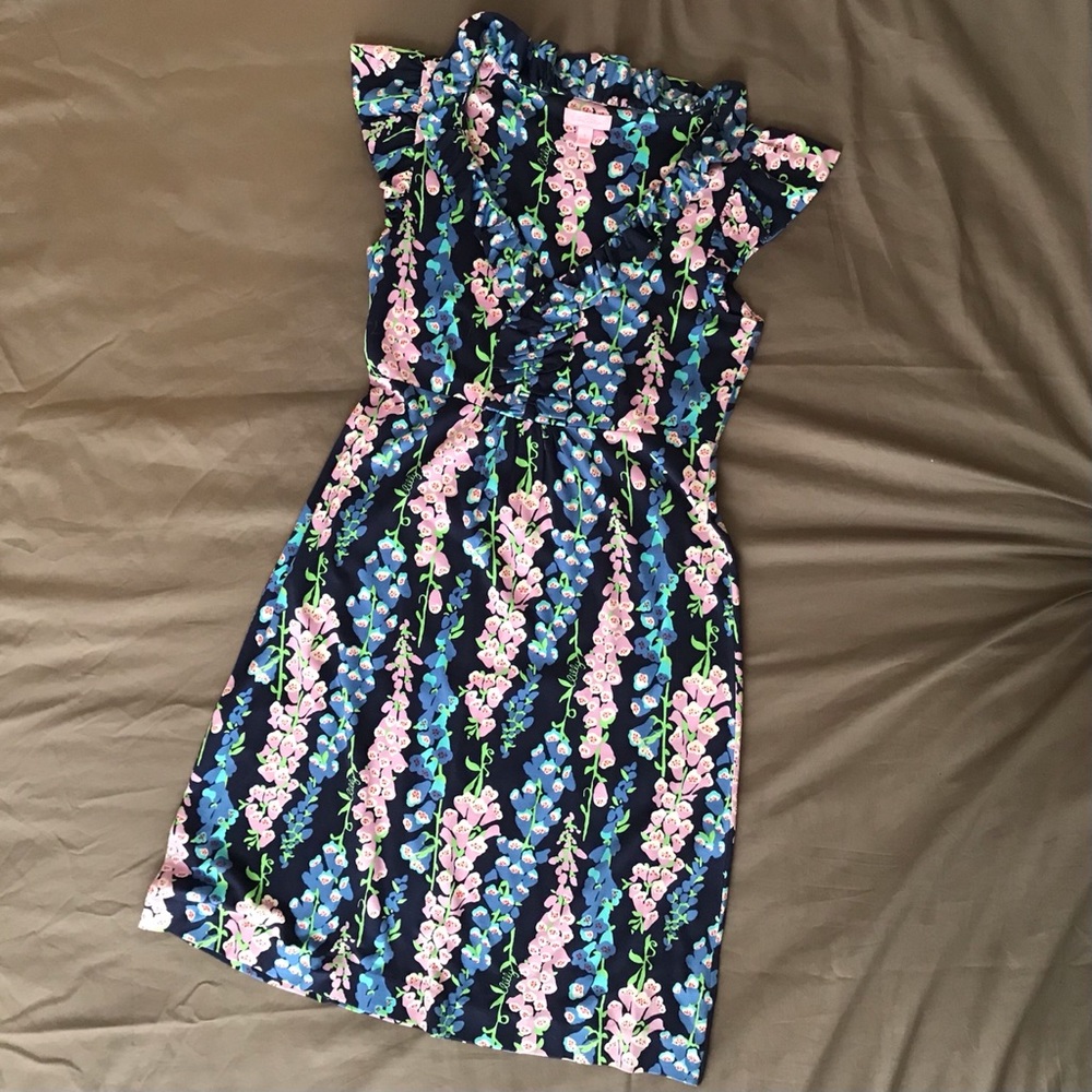Lilly Pulitzer dress, navy/purple